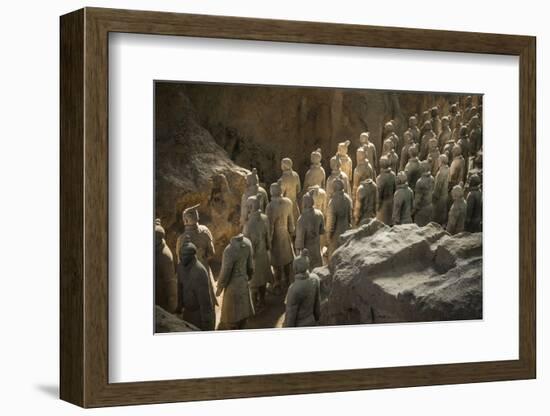 Warriors, Terracotta Army, UNESCO World Heritage Site, Xian, Shaanxi, China, Asia-Janette Hill-Framed Photographic Print