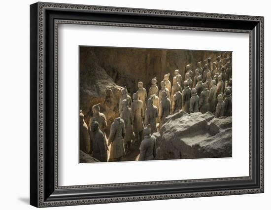 Warriors, Terracotta Army, UNESCO World Heritage Site, Xian, Shaanxi, China, Asia-Janette Hill-Framed Photographic Print