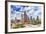 Warsaw, Poland. Aerial View Palace of Culture and Science and Downtown Business Skyscrapers, City C-Michal Bednarek-Framed Photographic Print