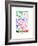 Warsaw Watercolor Street Map-NaxArt-Framed Art Print