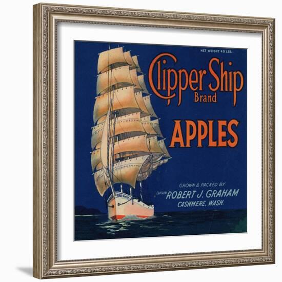 Warshaw Collection of Business Americana Food; Fruit Crate Labels, Captain Robert J. Graham-null-Framed Art Print