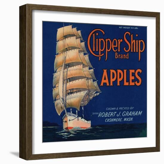 Warshaw Collection of Business Americana Food; Fruit Crate Labels, Captain Robert J. Graham-null-Framed Art Print