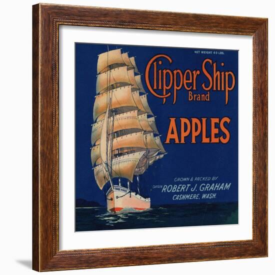 Warshaw Collection of Business Americana Food; Fruit Crate Labels, Captain Robert J. Graham-null-Framed Art Print
