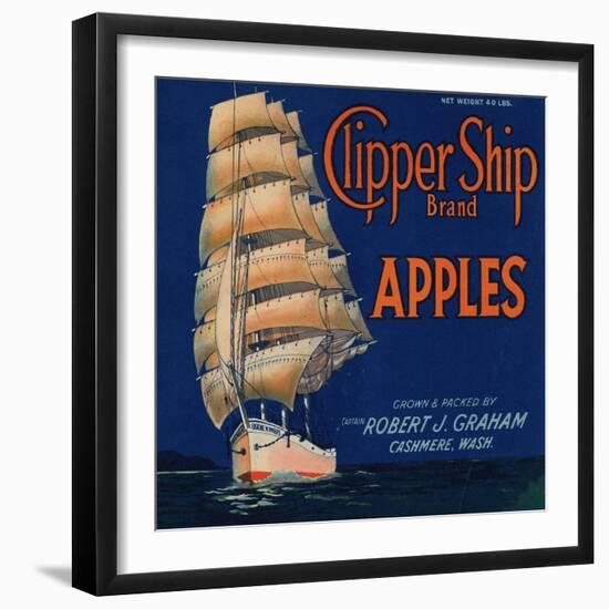 Warshaw Collection of Business Americana Food; Fruit Crate Labels, Captain Robert J. Graham-null-Framed Art Print