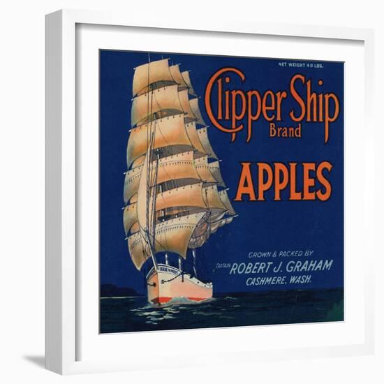 Warshaw Collection of Business Americana Food; Fruit Crate Labels, Captain Robert J. Graham-null-Framed Art Print