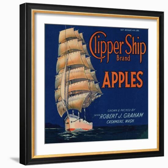 Warshaw Collection of Business Americana Food; Fruit Crate Labels, Captain Robert J. Graham-null-Framed Art Print