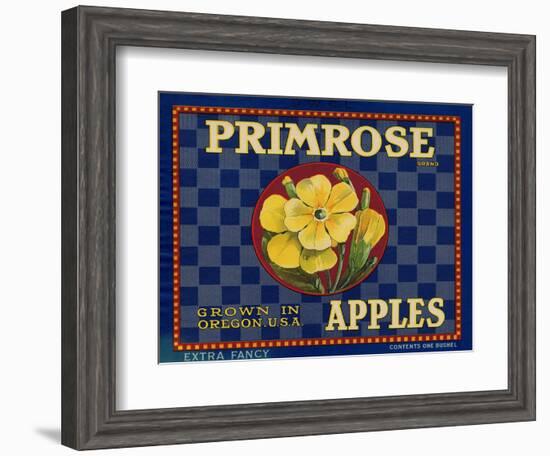 Warshaw Collection of Business Americana Food; Fruit Crate Labels, D.W.C.L. Primrose Brand-null-Framed Art Print