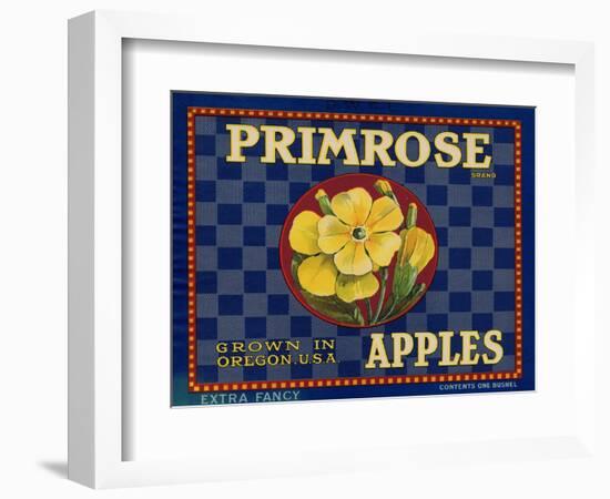 Warshaw Collection of Business Americana Food; Fruit Crate Labels, D.W.C.L. Primrose Brand-null-Framed Art Print