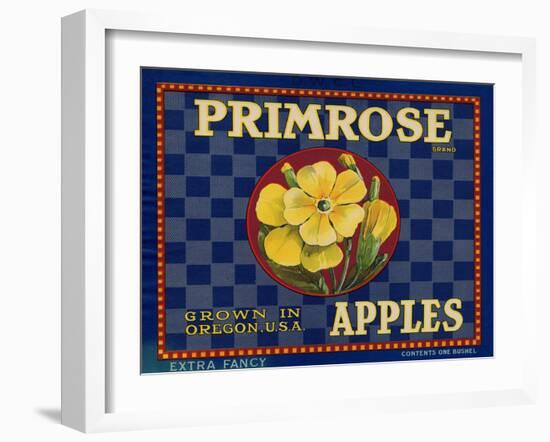 Warshaw Collection of Business Americana Food; Fruit Crate Labels, D.W.C.L. Primrose Brand-null-Framed Art Print