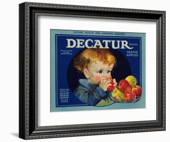 Warshaw Collection of Business Americana Food; Fruit Crate Labels, Dacatur Orchard Company-null-Framed Art Print