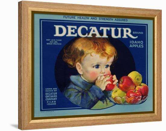 Warshaw Collection of Business Americana Food; Fruit Crate Labels, Dacatur Orchard Company-null-Framed Stretched Canvas