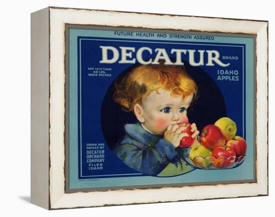 Warshaw Collection of Business Americana Food; Fruit Crate Labels, Dacatur Orchard Company-null-Framed Stretched Canvas