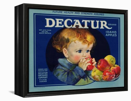 Warshaw Collection of Business Americana Food; Fruit Crate Labels, Dacatur Orchard Company-null-Framed Stretched Canvas