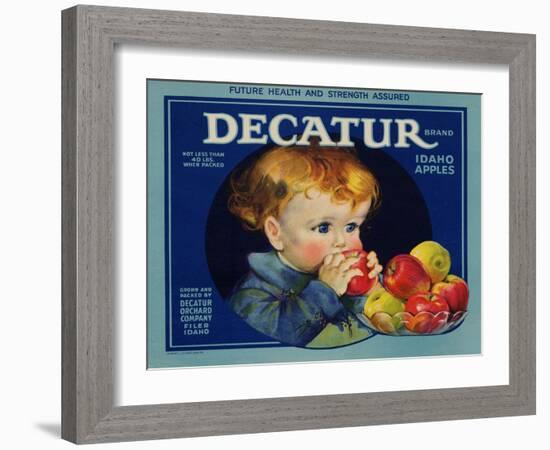 Warshaw Collection of Business Americana Food; Fruit Crate Labels, Dacatur Orchard Company-null-Framed Art Print