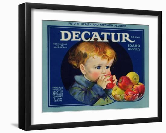 Warshaw Collection of Business Americana Food; Fruit Crate Labels, Dacatur Orchard Company-null-Framed Art Print