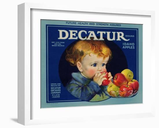 Warshaw Collection of Business Americana Food; Fruit Crate Labels, Dacatur Orchard Company-null-Framed Art Print