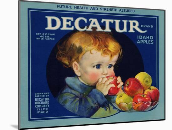 Warshaw Collection of Business Americana Food; Fruit Crate Labels, Dacatur Orchard Company-null-Mounted Art Print
