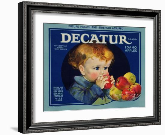 Warshaw Collection of Business Americana Food; Fruit Crate Labels, Dacatur Orchard Company-null-Framed Art Print