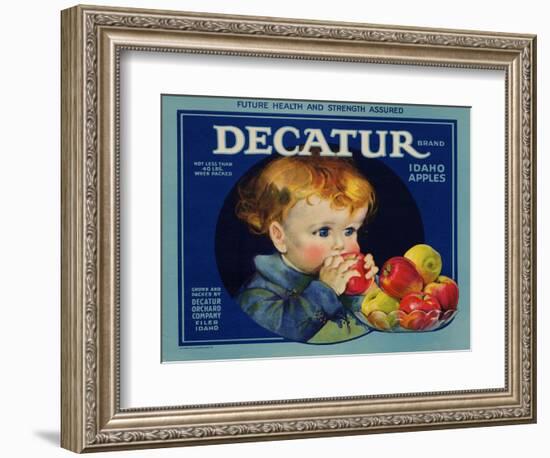 Warshaw Collection of Business Americana Food; Fruit Crate Labels, Dacatur Orchard Company-null-Framed Premium Giclee Print