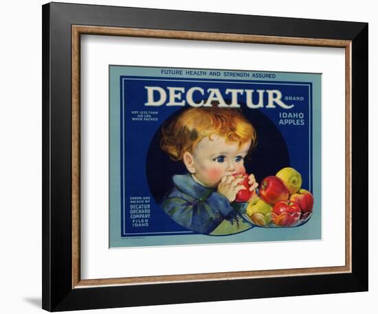 Warshaw Collection of Business Americana Food; Fruit Crate Labels, Dacatur Orchard Company-null-Framed Premium Giclee Print