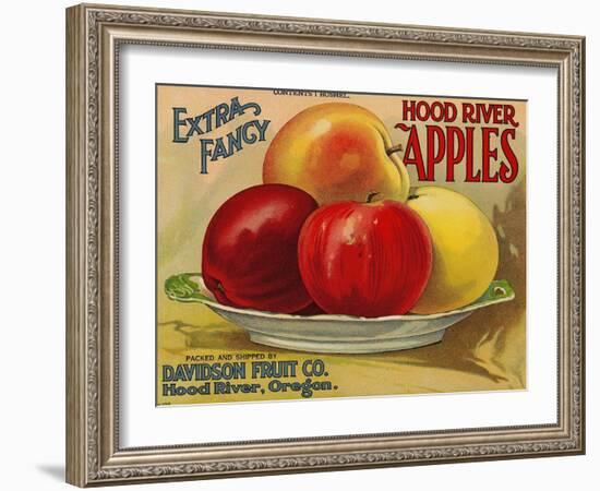 Warshaw Collection of Business Americana Food; Fruit Crate Labels, Davidson Fruit Co.-null-Framed Art Print