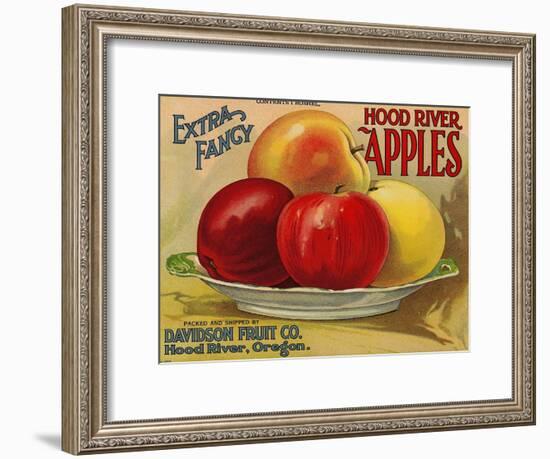 Warshaw Collection of Business Americana Food; Fruit Crate Labels, Davidson Fruit Co.-null-Framed Art Print