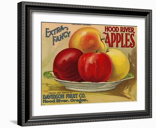 Warshaw Collection of Business Americana Food; Fruit Crate Labels, Davidson Fruit Co.-null-Framed Art Print