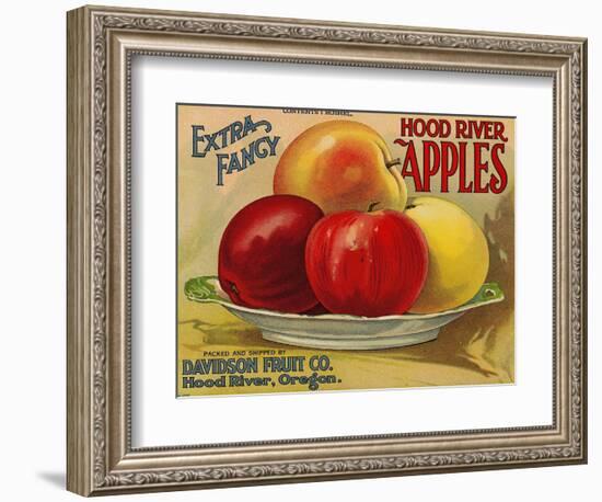Warshaw Collection of Business Americana Food; Fruit Crate Labels, Davidson Fruit Co.-null-Framed Art Print