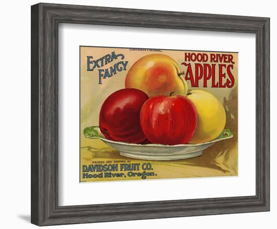 Warshaw Collection of Business Americana Food; Fruit Crate Labels, Davidson Fruit Co.-null-Framed Art Print