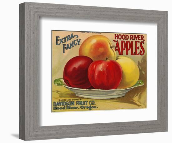 Warshaw Collection of Business Americana Food; Fruit Crate Labels, Davidson Fruit Co.-null-Framed Art Print