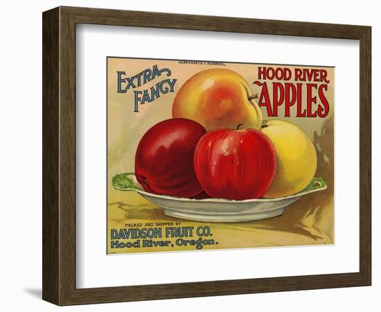 Warshaw Collection of Business Americana Food; Fruit Crate Labels, Davidson Fruit Co.-null-Framed Art Print