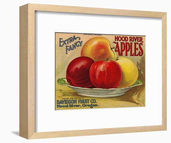 Warshaw Collection of Business Americana Food; Fruit Crate Labels, Davidson Fruit Co.-null-Framed Art Print