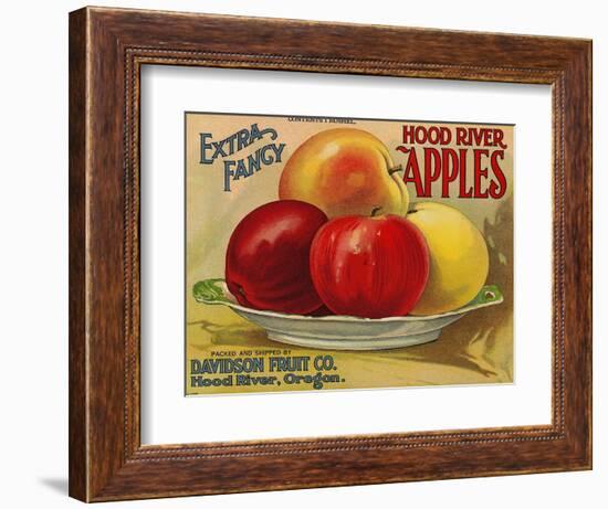 Warshaw Collection of Business Americana Food; Fruit Crate Labels, Davidson Fruit Co.-null-Framed Art Print