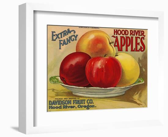 Warshaw Collection of Business Americana Food; Fruit Crate Labels, Davidson Fruit Co.-null-Framed Art Print