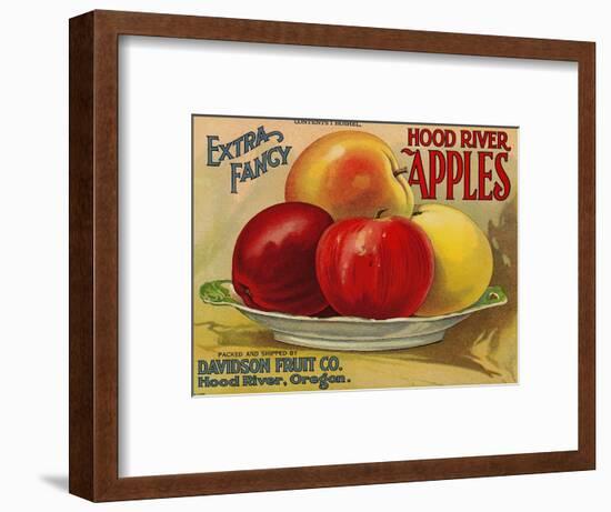 Warshaw Collection of Business Americana Food; Fruit Crate Labels, Davidson Fruit Co.-null-Framed Art Print