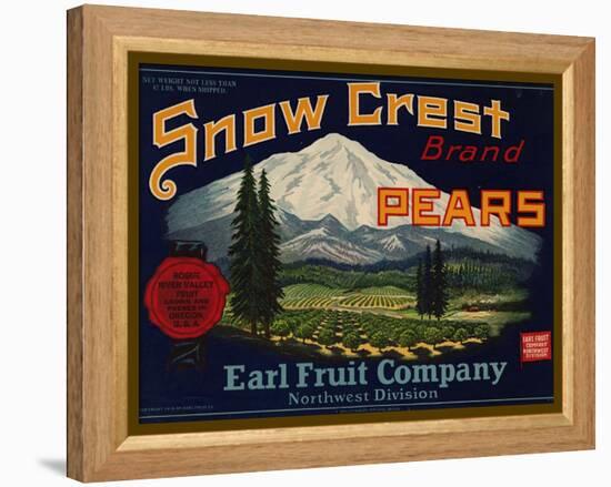 Warshaw Collection of Business Americana Food; Fruit Crate Labels, Earl Fruit Company-null-Framed Stretched Canvas