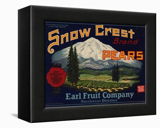 Warshaw Collection of Business Americana Food; Fruit Crate Labels, Earl Fruit Company-null-Framed Stretched Canvas
