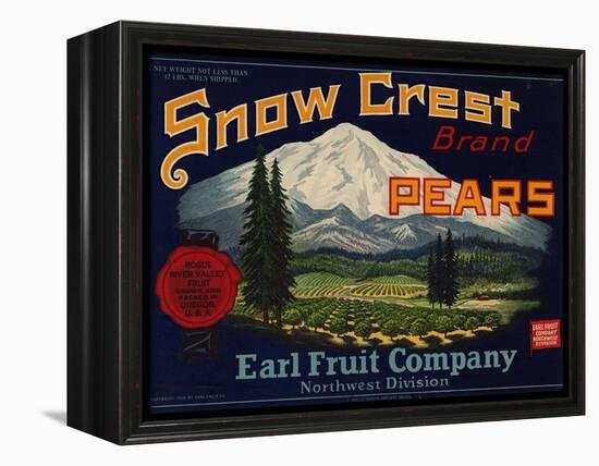 Warshaw Collection of Business Americana Food; Fruit Crate Labels, Earl Fruit Company-null-Framed Stretched Canvas