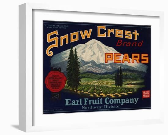 Warshaw Collection of Business Americana Food; Fruit Crate Labels, Earl Fruit Company-null-Framed Art Print