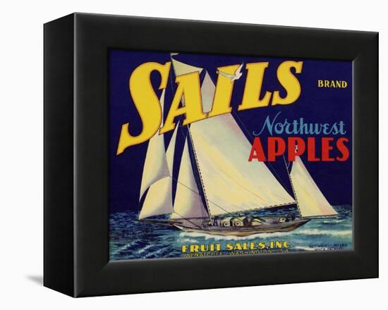 Warshaw Collection of Business Americana Food; Fruit Crate Labels, Fruit Sales Co.-null-Framed Stretched Canvas