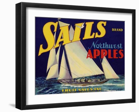 Warshaw Collection of Business Americana Food; Fruit Crate Labels, Fruit Sales Co.-null-Framed Art Print