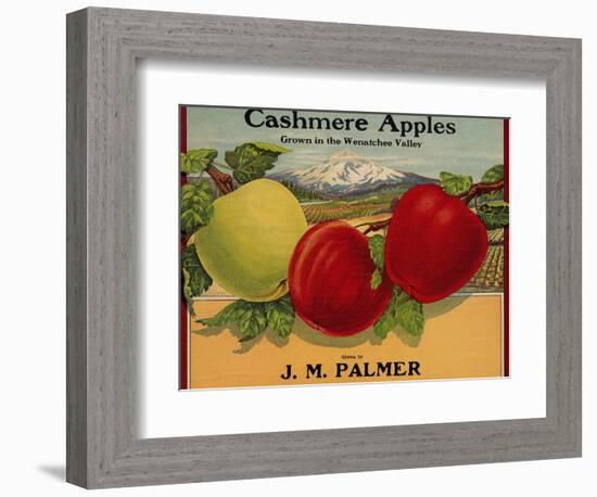 Warshaw Collection of Business Americana Food; Fruit Crate Labels, J. M. Palmer-null-Framed Art Print