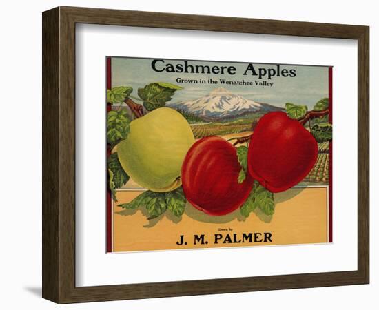 Warshaw Collection of Business Americana Food; Fruit Crate Labels, J. M. Palmer-null-Framed Art Print