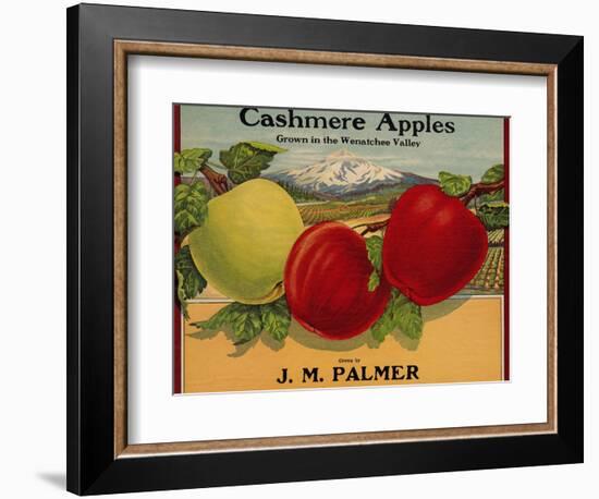 Warshaw Collection of Business Americana Food; Fruit Crate Labels, J. M. Palmer-null-Framed Art Print