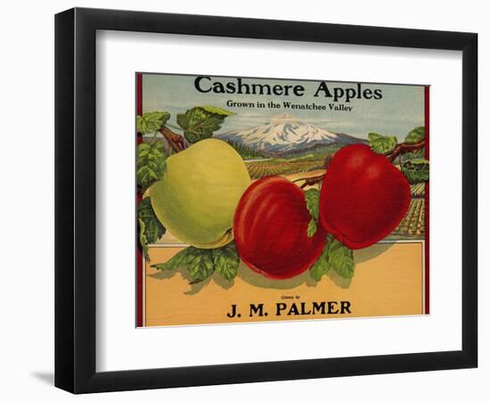 Warshaw Collection of Business Americana Food; Fruit Crate Labels, J. M. Palmer-null-Framed Art Print