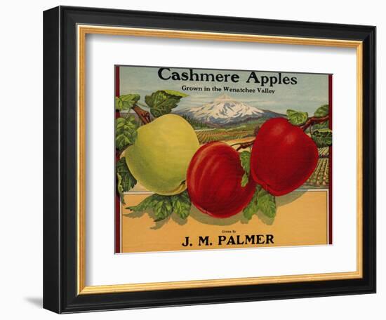 Warshaw Collection of Business Americana Food; Fruit Crate Labels, J. M. Palmer-null-Framed Art Print