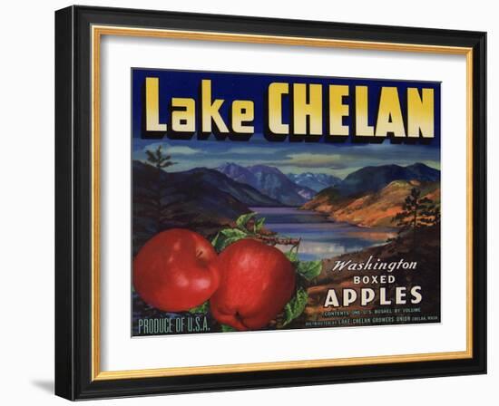 Warshaw Collection of Business Americana Food; Fruit Crate Labels, Lake Chelan Growers Union-null-Framed Art Print