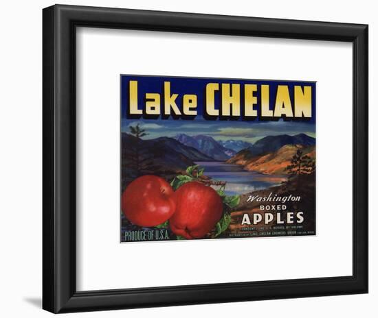 Warshaw Collection of Business Americana Food; Fruit Crate Labels, Lake Chelan Growers Union-null-Framed Art Print