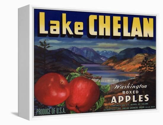 Warshaw Collection of Business Americana Food; Fruit Crate Labels, Lake Chelan Growers Union-null-Framed Stretched Canvas