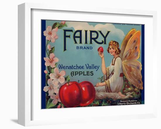 Warshaw Collection of Business Americana Food; Fruit Crate Labels, Liberty Orchard Co.-null-Framed Art Print